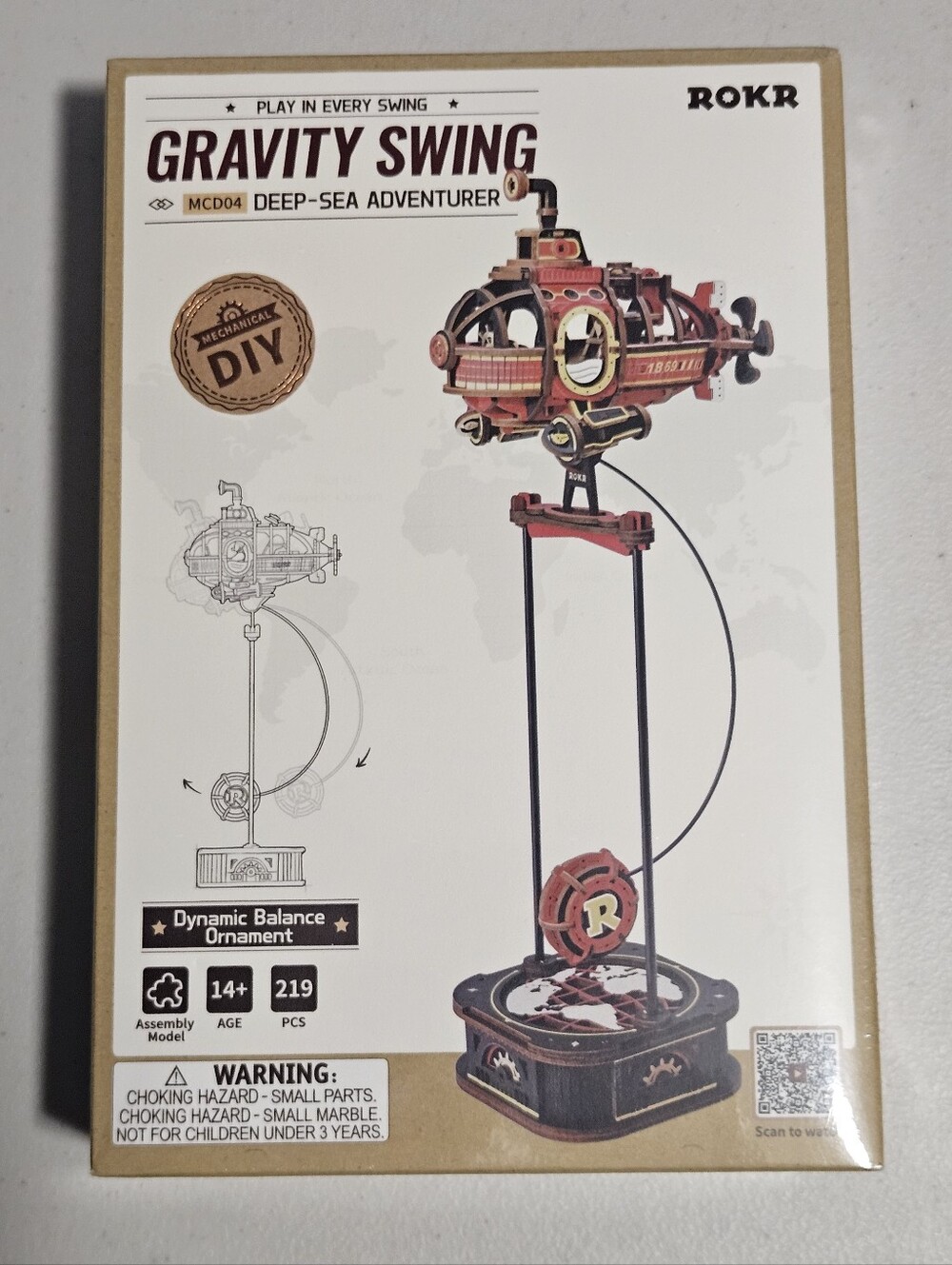 ROKR Gravity Swing Deep-Sea Adventurer MCD04 219pc Dynamic Balance Ornament